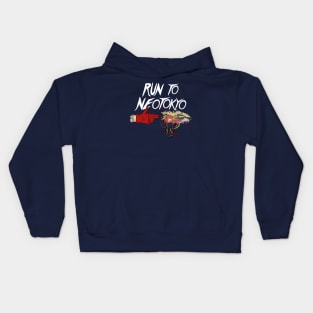 Run To NeoTokyo Kids Hoodie